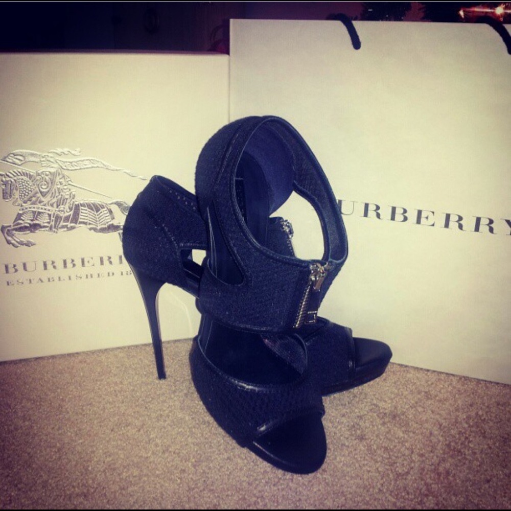 Burberry Mesh Platform Sandal